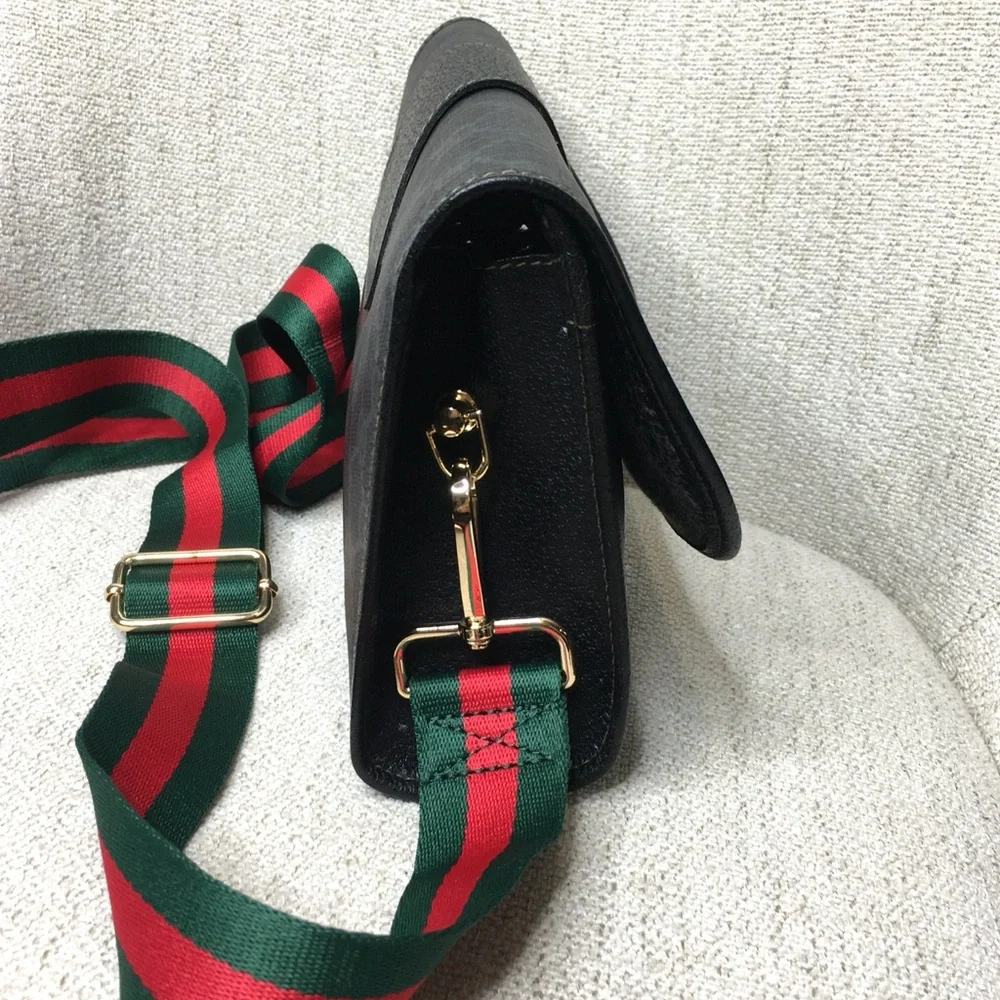 Authentic Gucci bag black monogram coated canvas - Picture 8 of 16